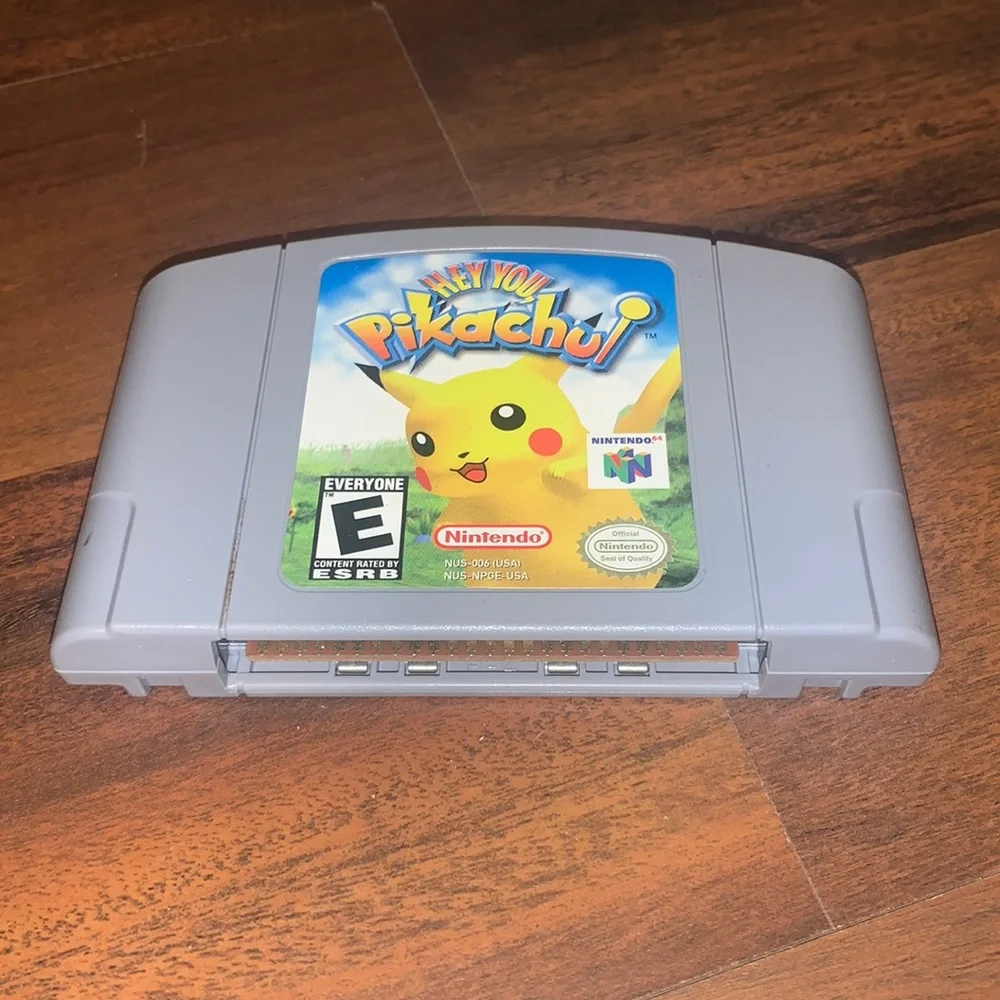 Hey You Pikachu Nintendo 64 N64 Video Game Authentic Pokémon Cartridge